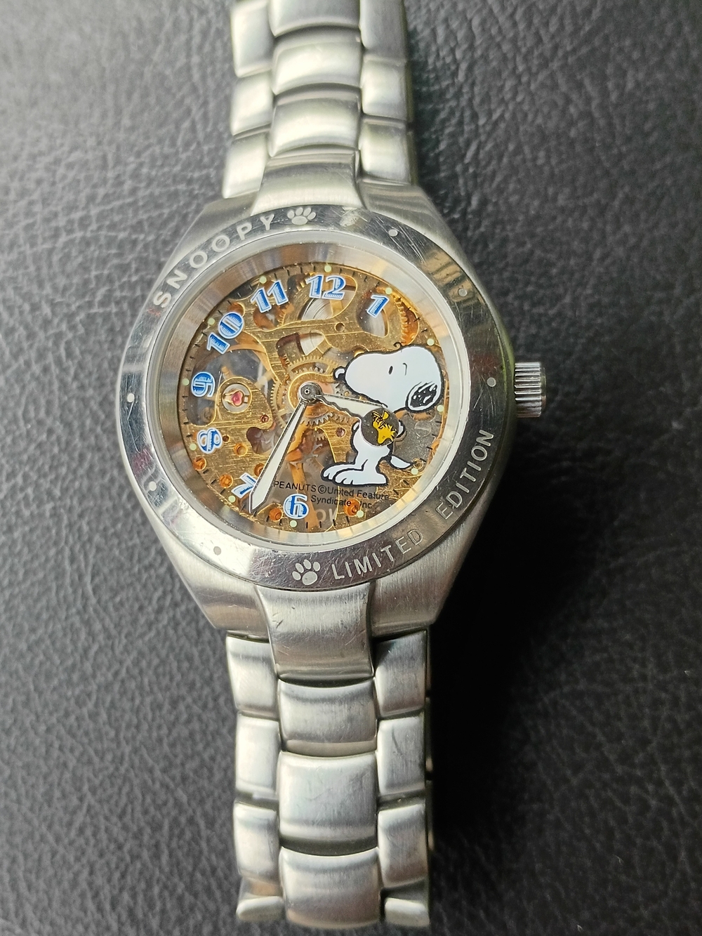 Snoopy Limited Edition Silver Stainless Steel Mechanical Watch
